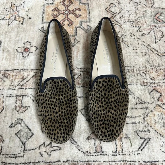 Stubbs And Wootton Loafers Slippers Shoes Velvet Size 9 - Picture 6 of 8